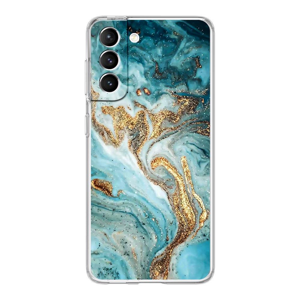 Marble Art Fashion Phone Case For Samsung Galaxy S21 Plus S20 FE S22 Ultra 5G S10E S10 S9 S8 Note 20 10 Lite Clear Cover Shell
