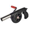 Portable Hand-Crank Charcoal Fire Starter and Blower for Camping and Barbecues