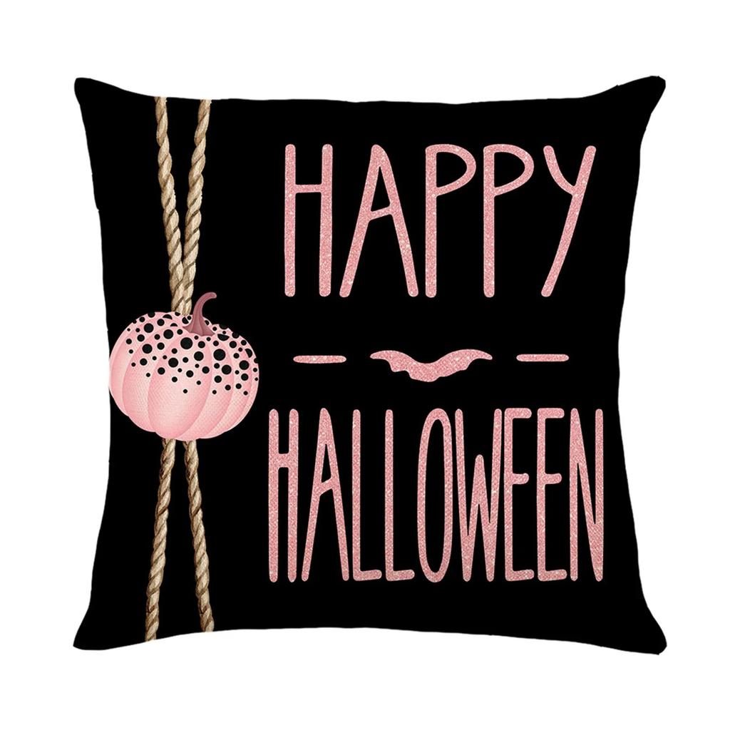 Home Decor Spooky & Festive Halloween Trick-Or-Treat Pillows Pattern Cushion Cover Suitable For Sofa Bedroom Car Pillow Cover