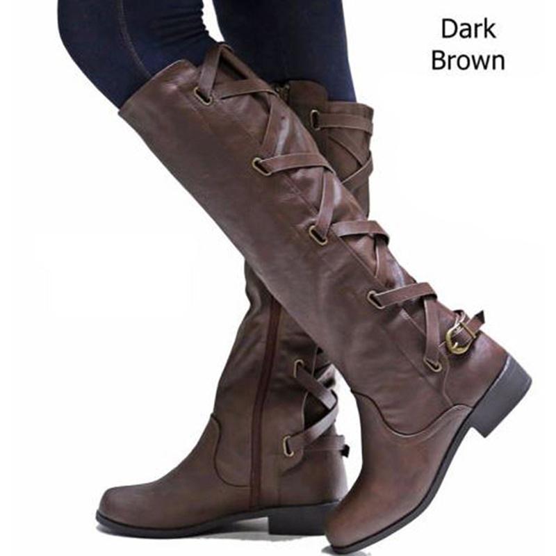 Hebilla de moda para mujer montando botas vaqueras hasta la rodilla comprar  a buen precio — entrega gratuita, reseñas reales con fotos — Joom