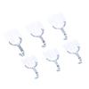 6Pcs/set Traceless Nailless Powerful Viscous Wall Hanging Hook for Kitchen Bathroom