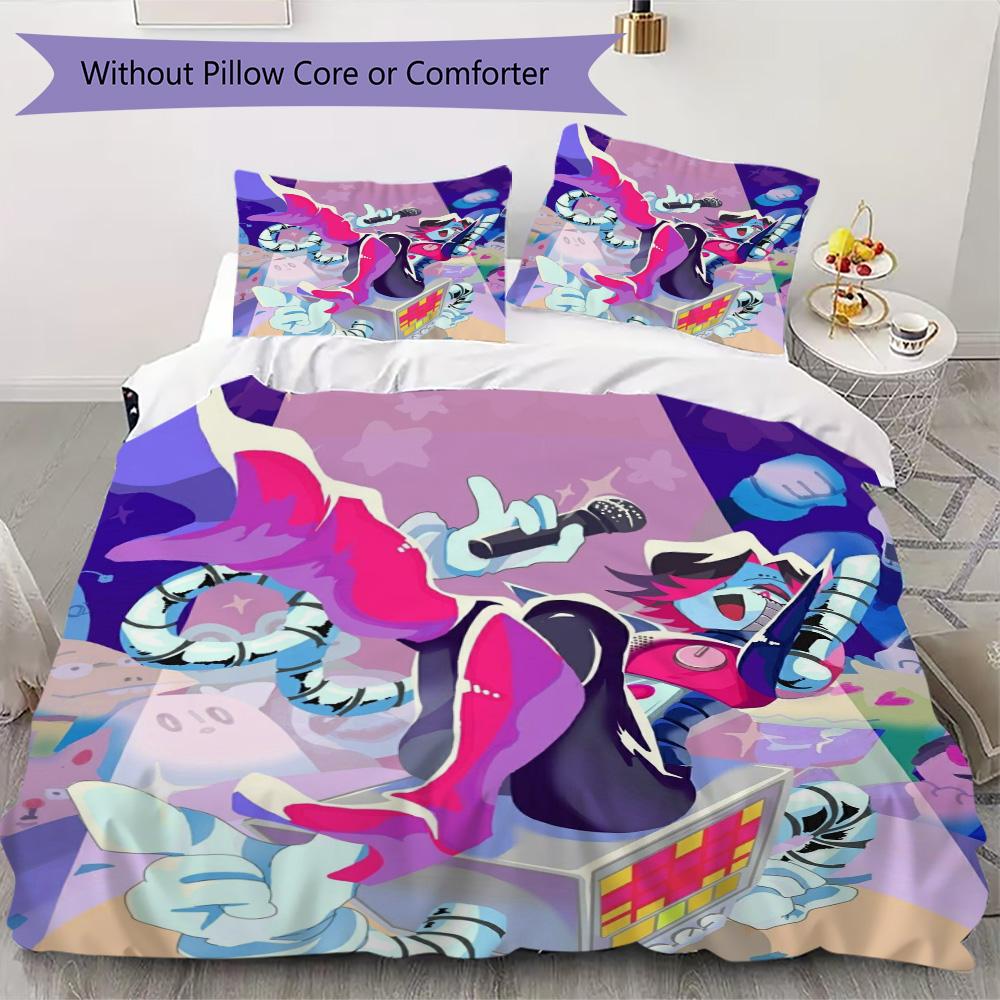 Dungeon & Fighter Pattern Bedding,Quilt Set Quilt Cover Pillowcase Home Birthday Gift (1*duvet cover+2*pillowcase,without core)XSJT0917272
