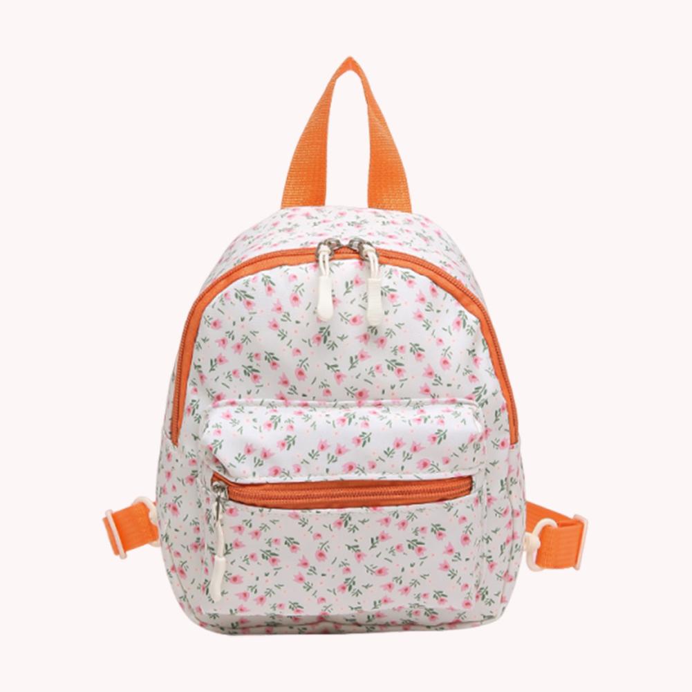 Floral Mini Backpack Cute Casual School Bookbag Travel Backpack for Teens Girls Women Students
