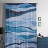 Abstrakte Blaue Aquarellfarbe Transparente Vorhänge für Wohnzimmer Schlafzimmer Heimdekoration Küche Tüll für Fenster Voile-Drapierungen
