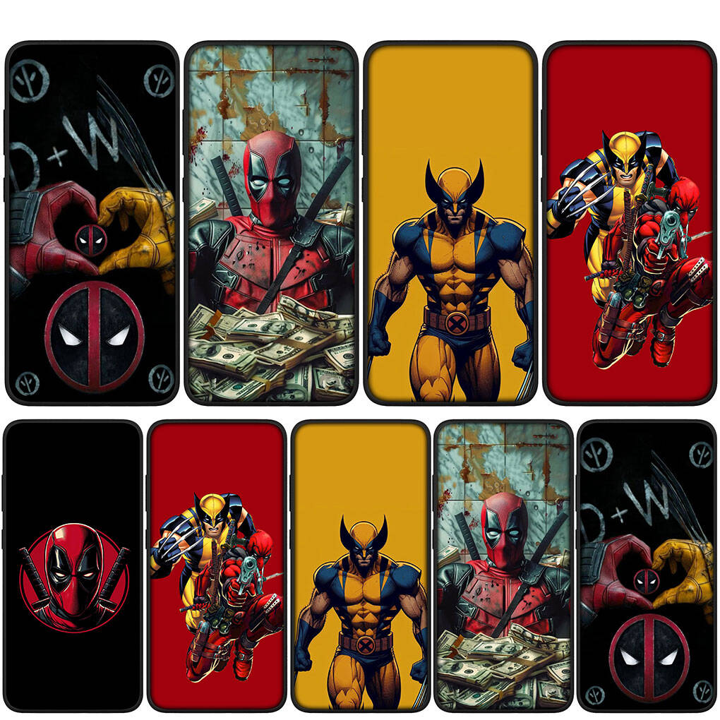 Cover for iPhone 17 16 15 Xiaomi Poco Redmi Note 14 13 12 11 Pro Max 9 16e Samsung Galaxy S25 S24 OPPO Huawei Wolverine Super Hero Deadpool Phone Case