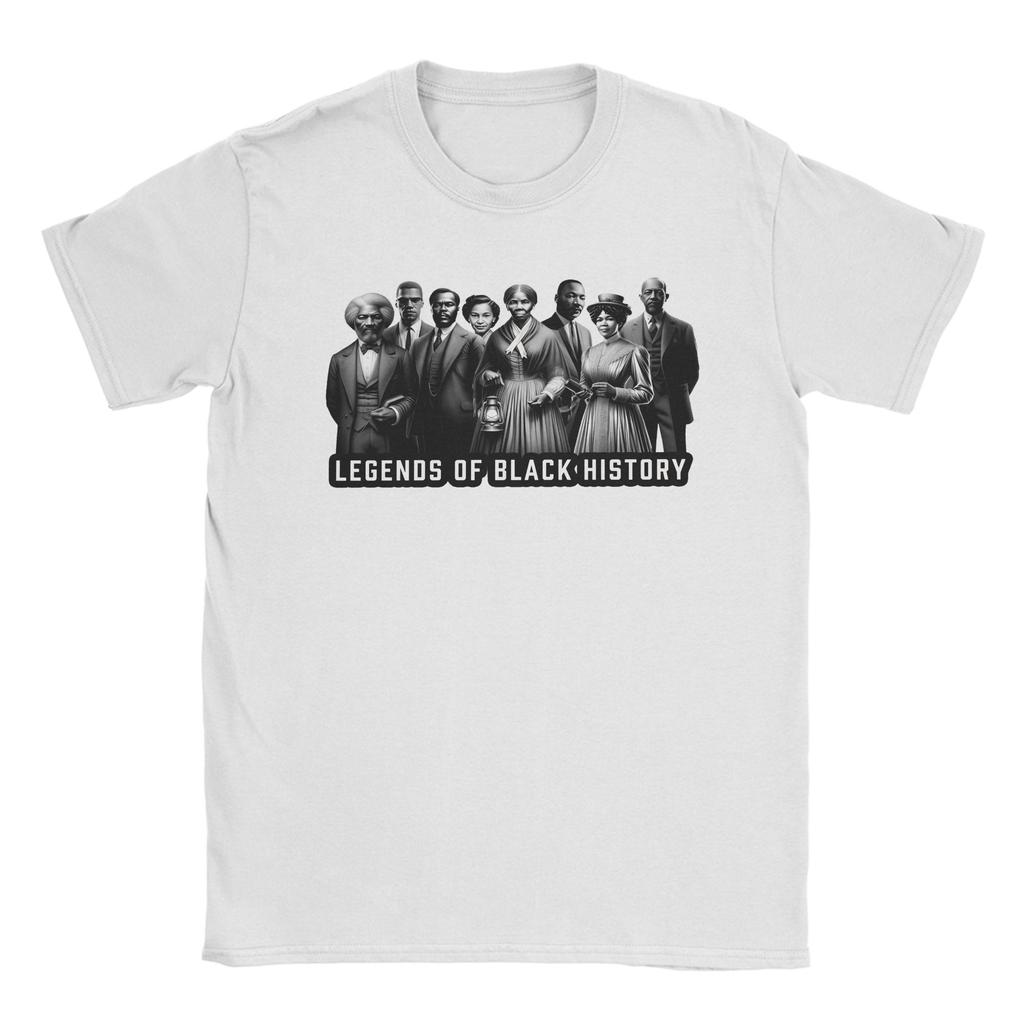 Casual T Shirt Summer Legends of Black History Trendy Cool T Shirts Pure Cotton Tee Shirt for Adult Aesthetic Short Sleeve Tops