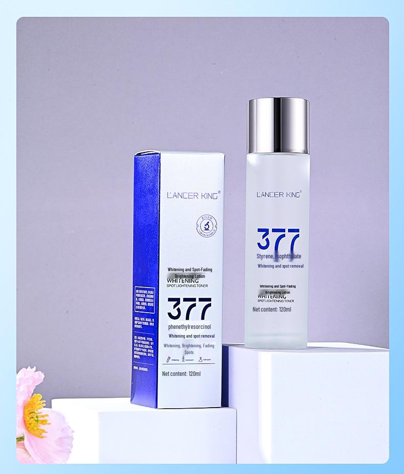 Tonico Sbiancante e Schiarente Macchie 377 con Niacinamide - Rimozione Lentiggini, Tonico Idratante e Nutriente per Donna.