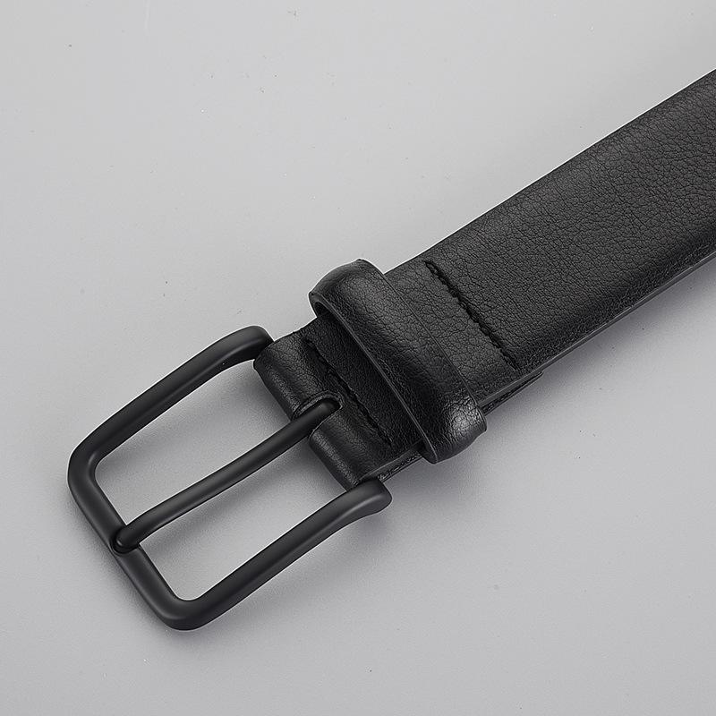 Trendy Men'S Belt Buckle Head, Casual Alloy Pin Buckle Head Layer Belt Brand Belt Men'S