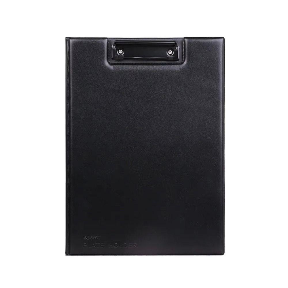 1Pcs Black A4 A5 Clipboard PU Leather Writing Pad Durable Conference File Folder Office Supply