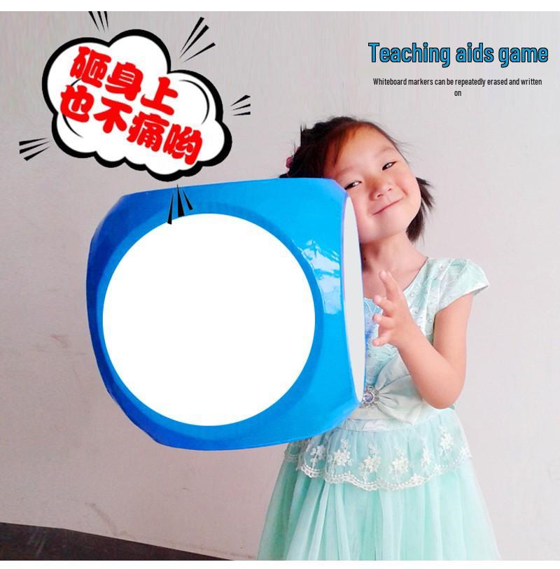 6cm Eco-friendly EVA Erasable Dice with Rounded Corners - Educational Toy & Teaching Aid for Children, Available In Various Styles