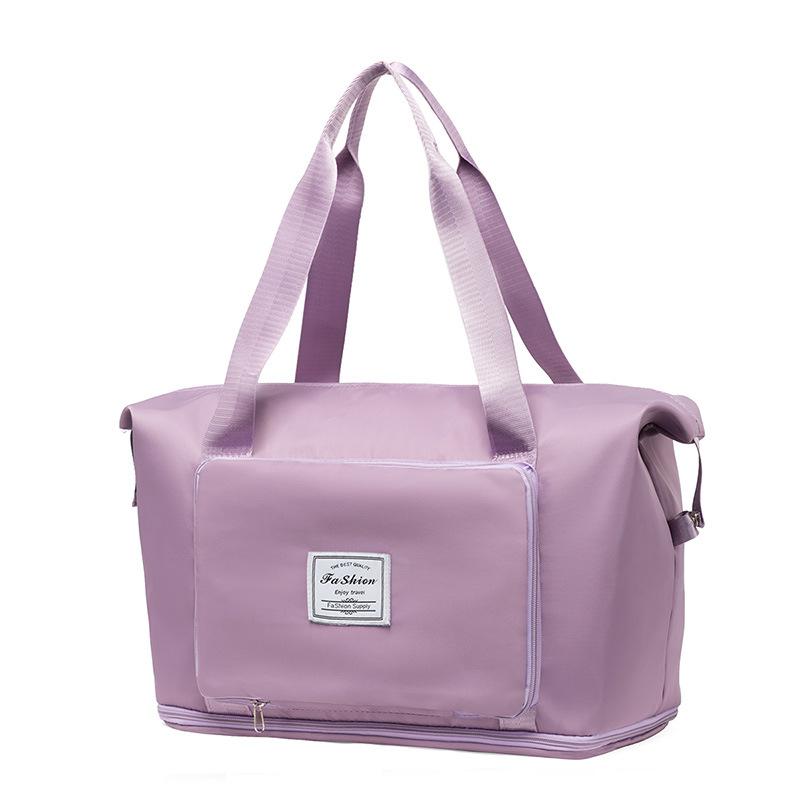 Sports Fitness Bag Wet and Dry Separation Travel Bag Foldable Bag Portable Boarding Bag Outdoor Luggage Storage Bag