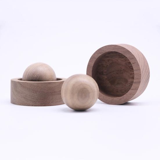 Wooden Essential Oil Diffuser Round Ball Aromatherapy Passive Diffuser for Home Office Bedroom Car Wardrobe Yoga Hall SPA