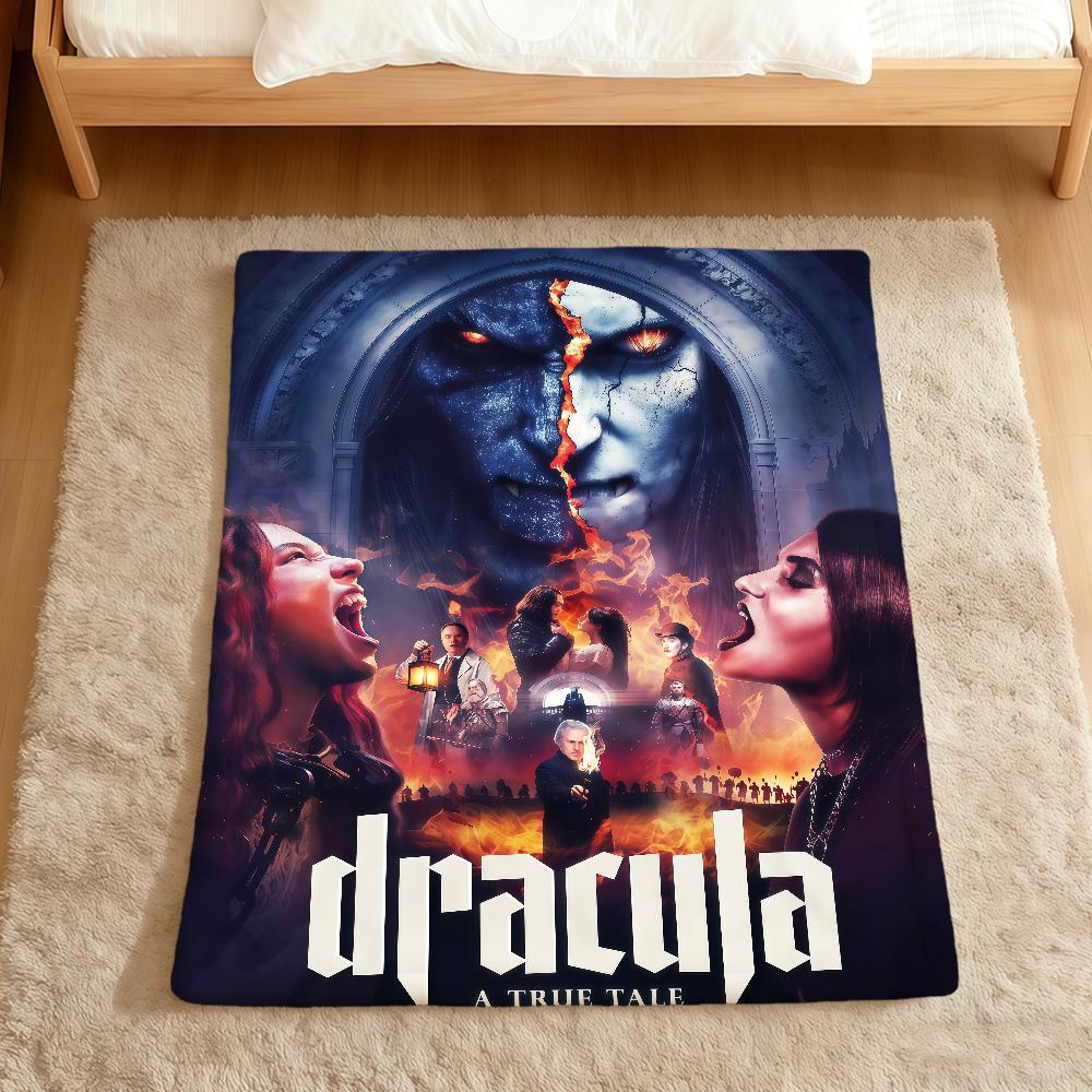 Horror Movie D-Dracula A Love Tale Flannel Soft Warm Plush Blanket For Sofa Living Room Pet Hogar Bedroom Gift Home Car Portable