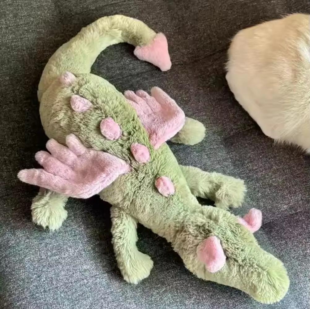 Non-Toxic 55Cm Gift Matcha Dragon And Purple Dragon Keychain Plush Toy Cute And Soothing Companion Plush Toy Holiday Gifts S Ss