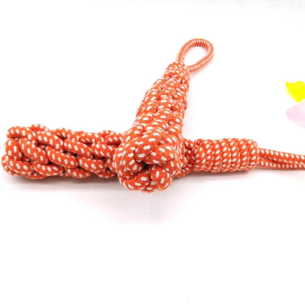 Pet Teeth Cleaning Tough Cotton Dog Rope Toys Bite Toys Knot Ball Chew Toy