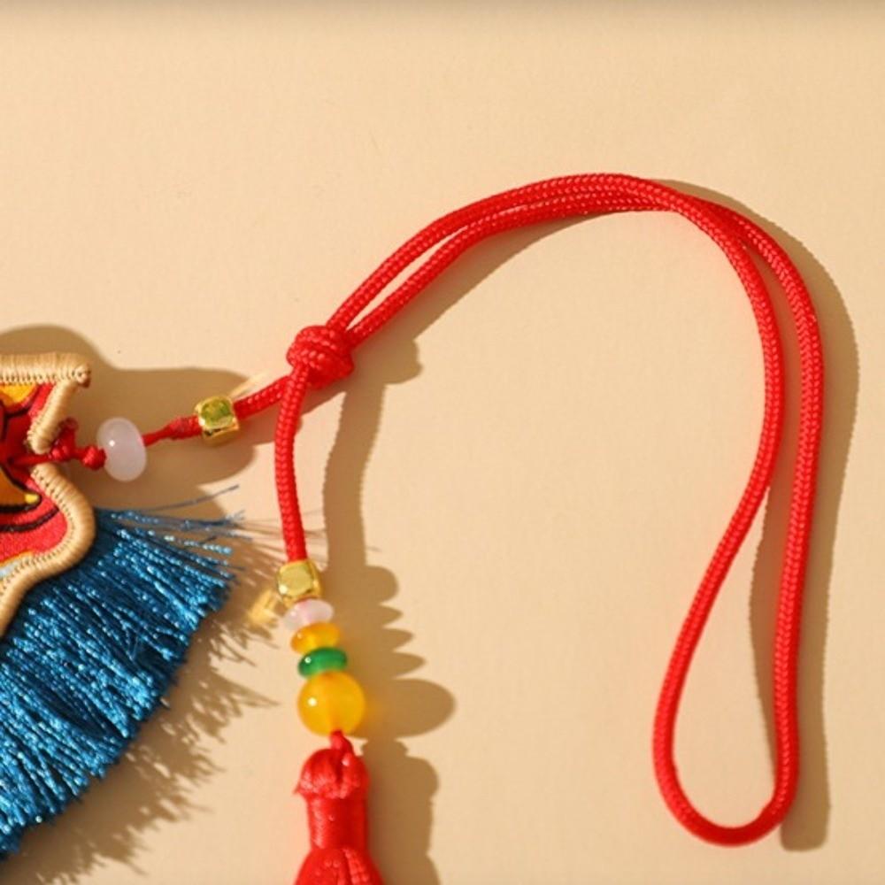 Spring Festival Pony Embroidered Pendant Tassel Car Hanging Ornaments  Festive Accessory