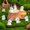 10 / 20pcs Cute Mini Resin Unicorn Micro Landscape Ornaments Tiny Unicorn Figures Ideal for DO-IT-YOURSELF Fairy Garden Glass Container Potted