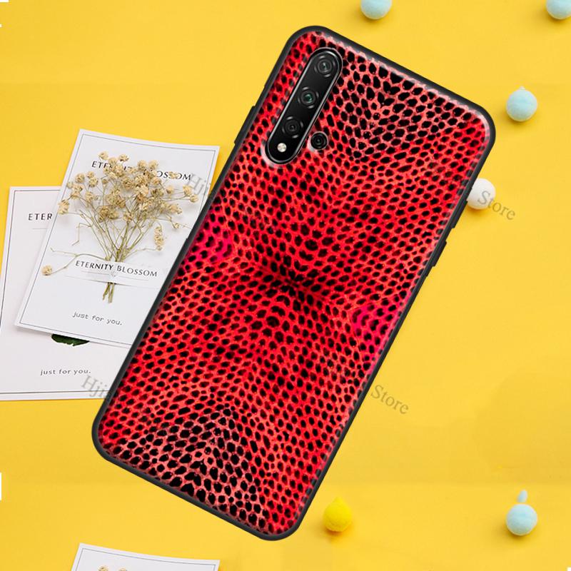 Snake Skin Case For Huawei P30 P20 P40 P60 Pro P Smart Nova 9 5T Honor Magic 5 Lite X8 X9a 50 70 Cover