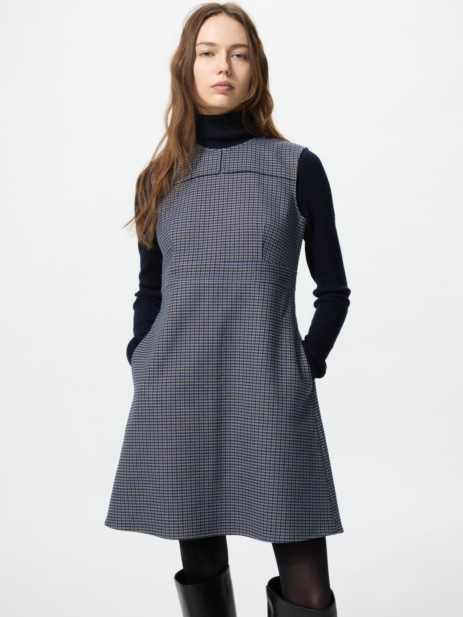 

Мини-платье Uniqlo Double Face без рукавов 67 BLUE/WOMEN M