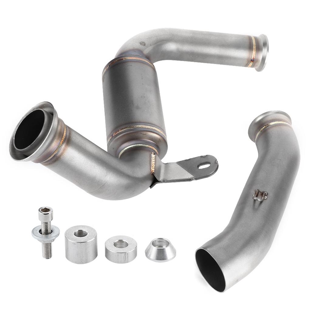 Satın alın 2pcs Catalytic Converter Removed Decat Exhaust Mid Link Pipe