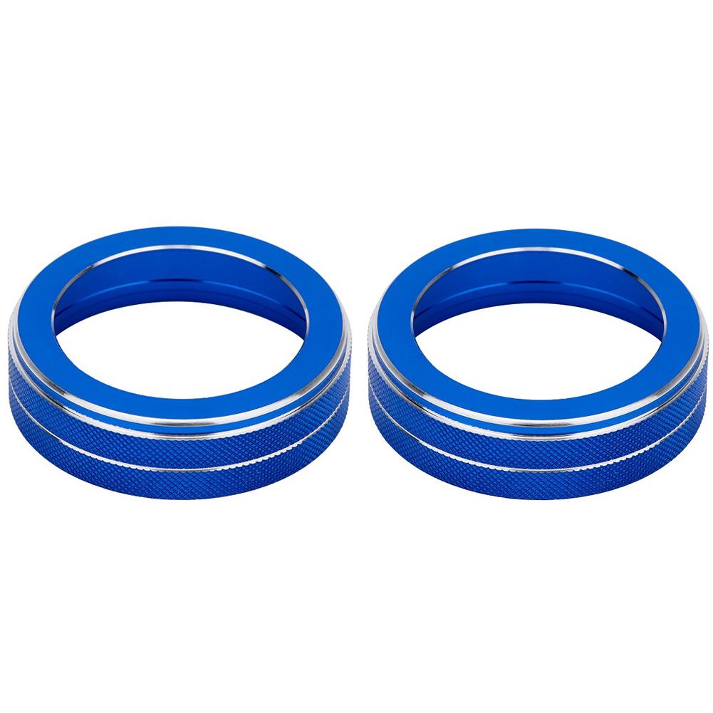 2pcs/set Auto Car AC Climate Control Ring Knob Trim Cover For Nissan Rogue X-Trail Qashqai Car
