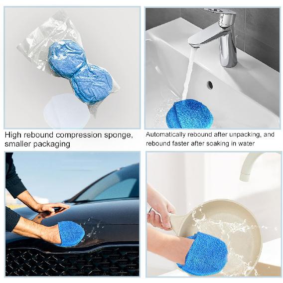 Microfiber Wax Applicator, AutoCare Ultra-Soft Microfiber Wax Applicator Pads With Finger Pocket Wax Applicator For Cars Wax Applicator Foam Sponge