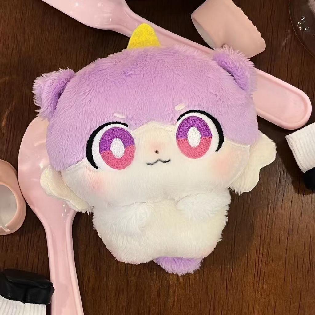 Honkai Star Rail Silver Wolf Peluche Grigio Giocattolo Accogliente Bambola Carina Variante a Due Espressioni Viso Piangente Felice Dettaglio Cornetto Minuscolo Ultra