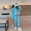 Girls' Spring & Autumn 2024 Stylish Sweatshirt Suits - Trendy, Loose-Fit Sportswear for Older Girls