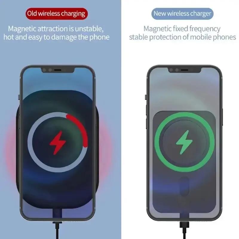 30W Magnetic Car Wireless Charger For iPhone 16 15 14 13 12 Pro Max Mini Car Phone Holder Stand Mount Fast Charging Station