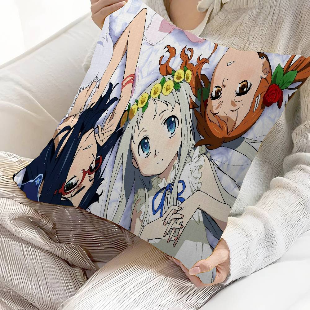 Anime Healing A-Anohana Pillow Cover Sofa Cushion Cover Home Room Decoration Children Gift