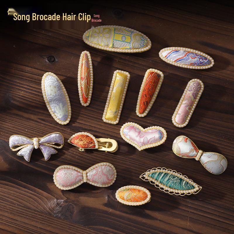 Imitation Song Brocade Hair Clip DIY Kit: Chinese Style Jewelry Accessories - Complete Set for Mother's Day Gifts