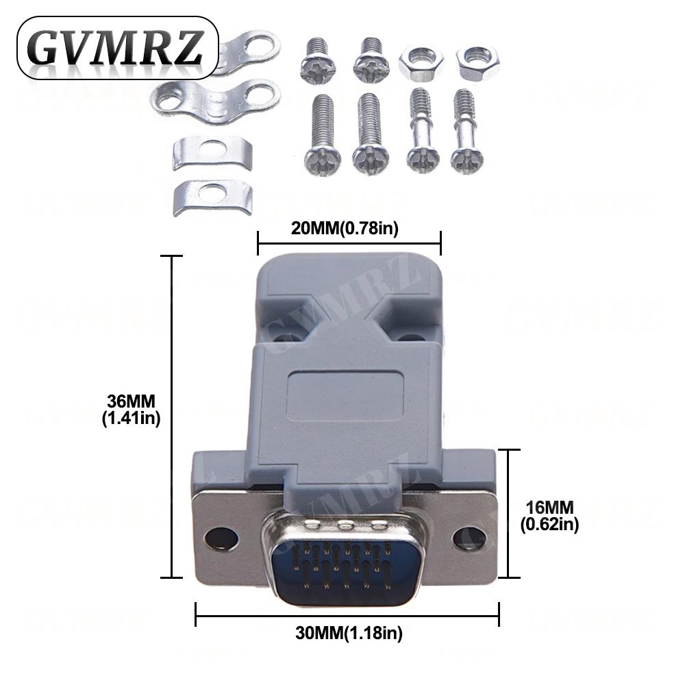 2Set DB9 Adapter Connector Core DB15 DB25 DB37 RS232 Serial COM Plug Connectors Hole/Pin Female Male Port Socket D Sub DP9