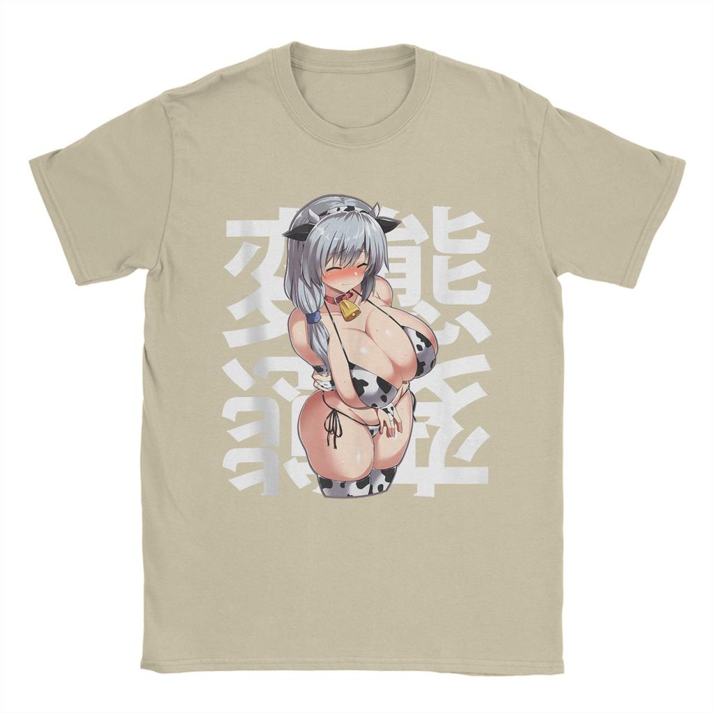 Men TShirts Anime Lewd Hudairy Hucow Hufarmers Mommy Waifu Otaku Fun 100 Cotton Tees Short Sleeve  T Shirts O Neck Tops 6XL