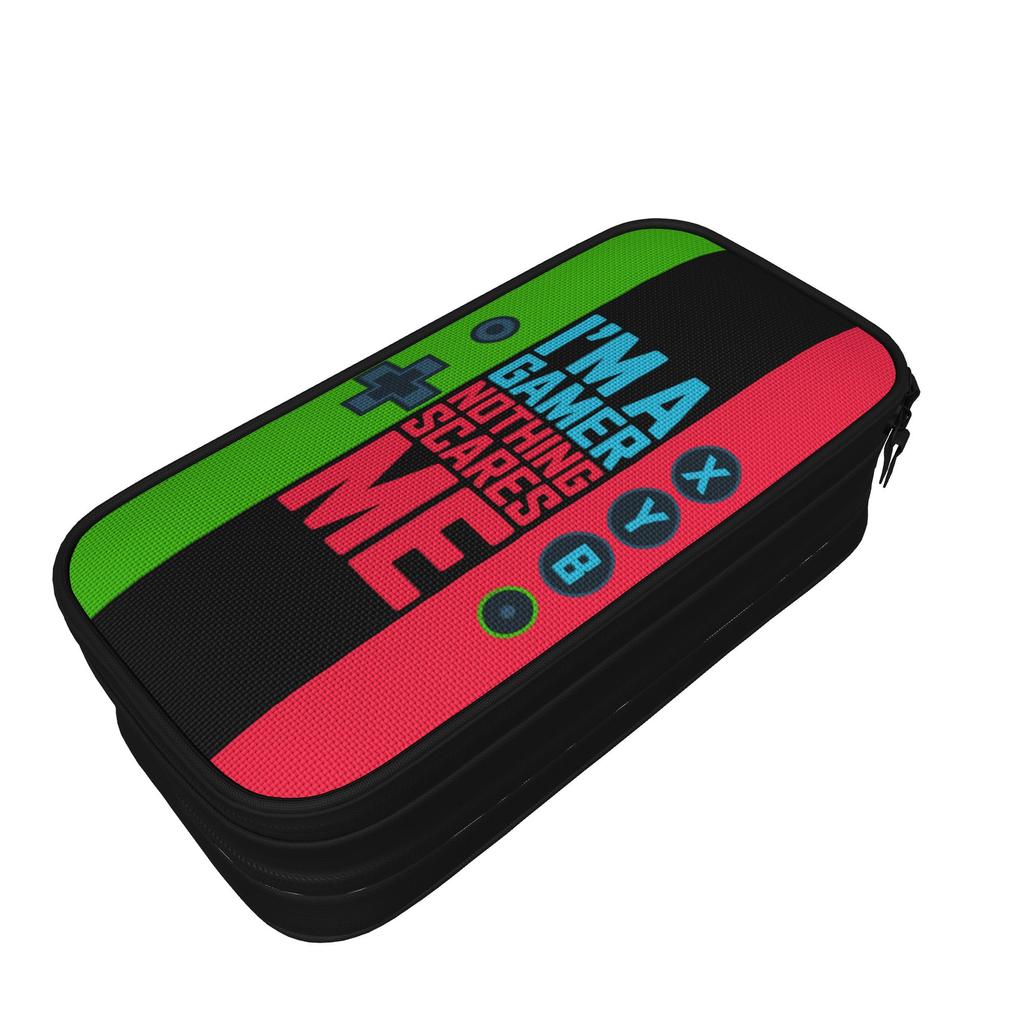 Gamer Style Pencil Cases Classic Pen Box Bag Girls Boys Big Capacity Office Zipper Pencilcases