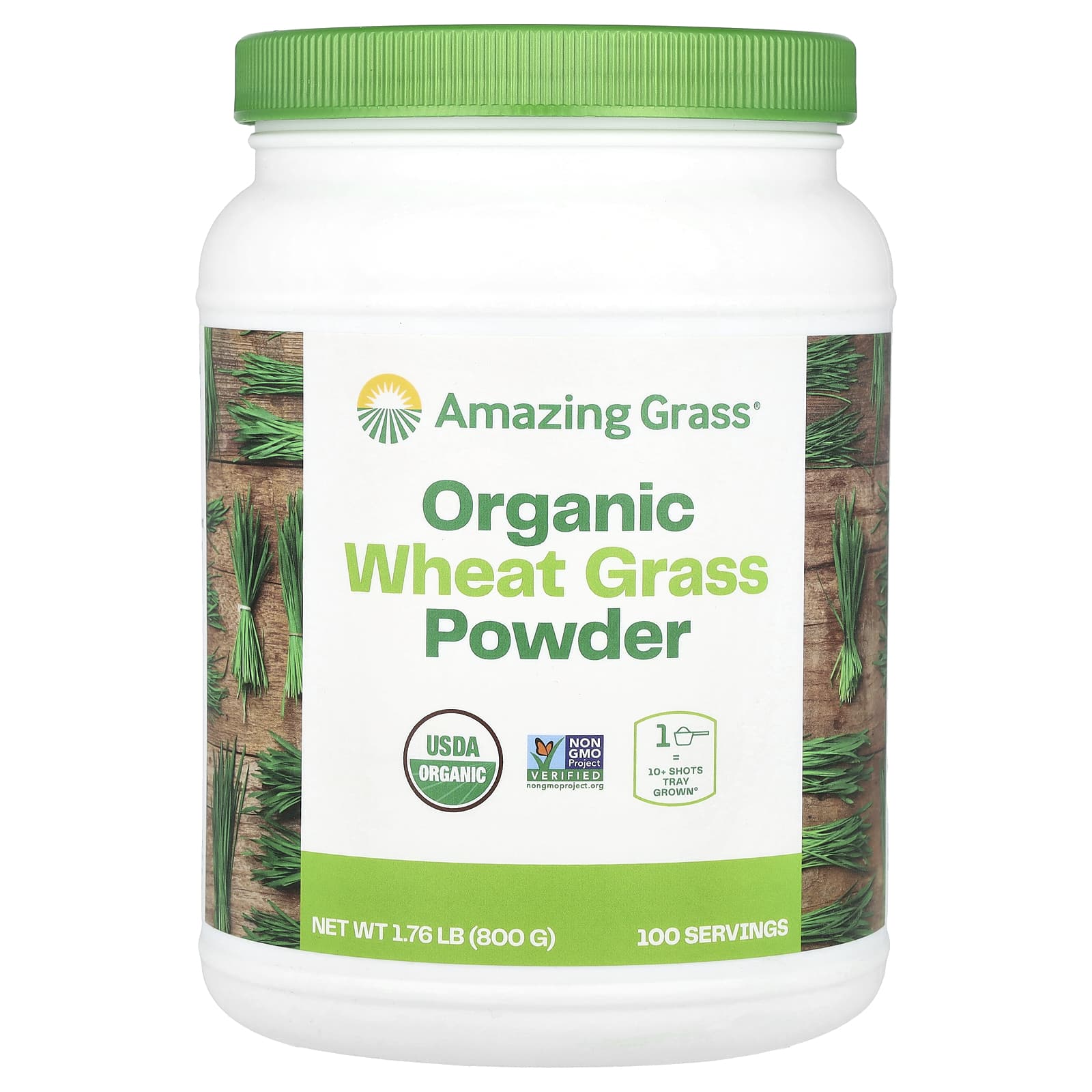 

Organic Wheat Grass Powder, 800G(1.76Lb)