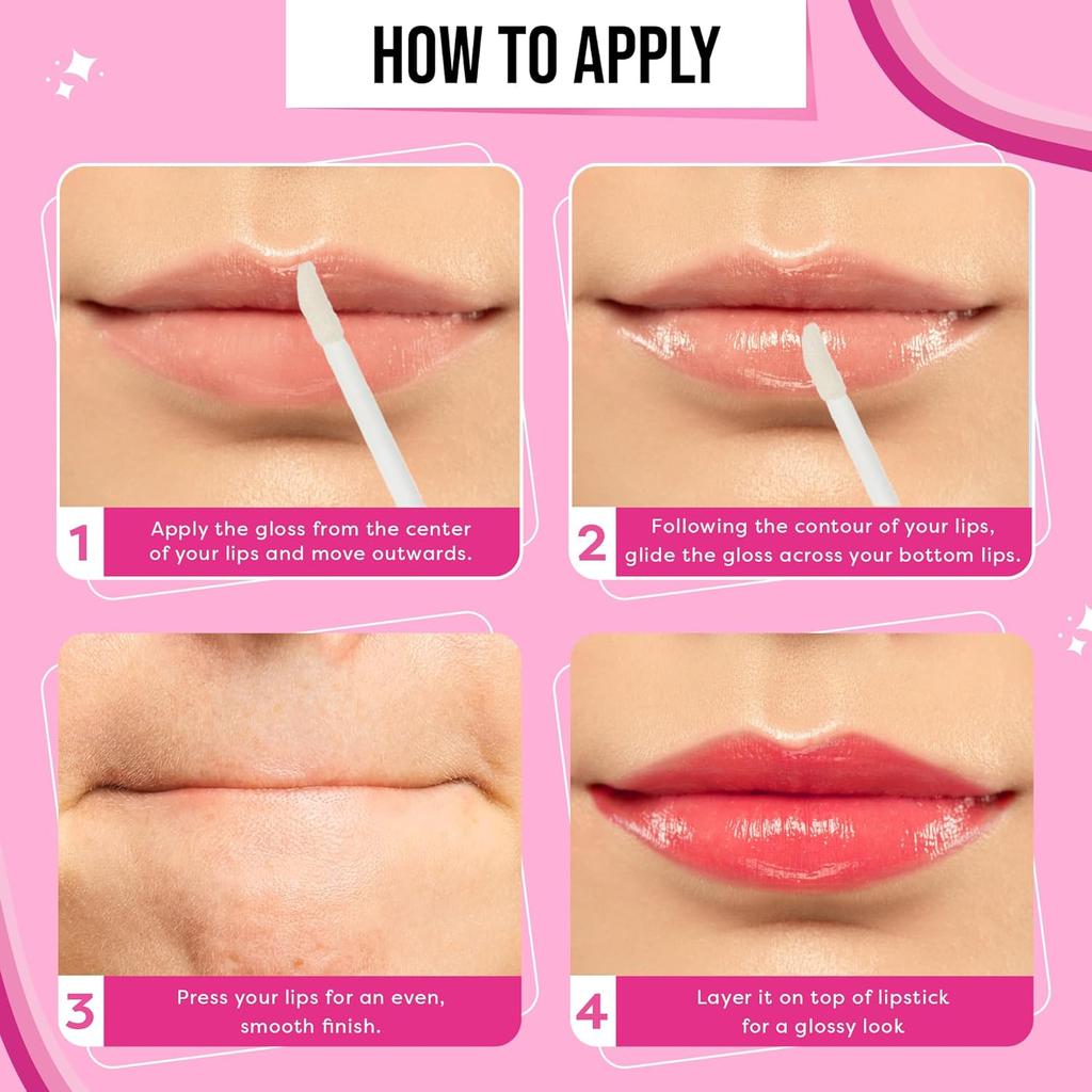 Sugar Pop High Shine Lip Gloss Maple Syrup Lightweight Non Sticky Moisturizing Plumping Shimmer Lip Gloss Blend 115 Chars
