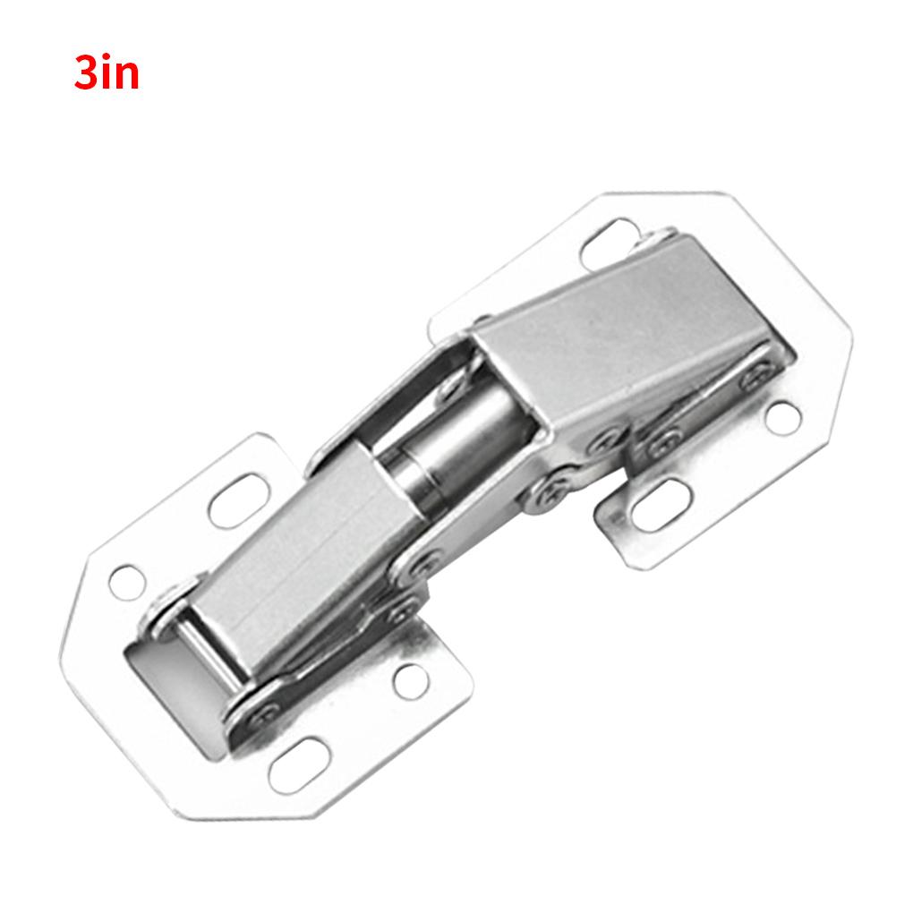 Cabinet Hinge Door Hinge Plated Free-Punching Soft Closing Kitchen Cupboard Damper Buffer Furniture Hardware