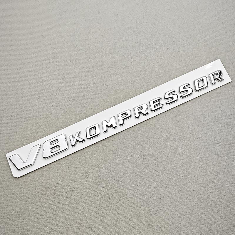 3D ABS Chrome Black Car Styling V8 V6 Kompressor Logo Fender Side Sticker Badge Decals For Mercedes Benz G63 G500 S500 S680 GT