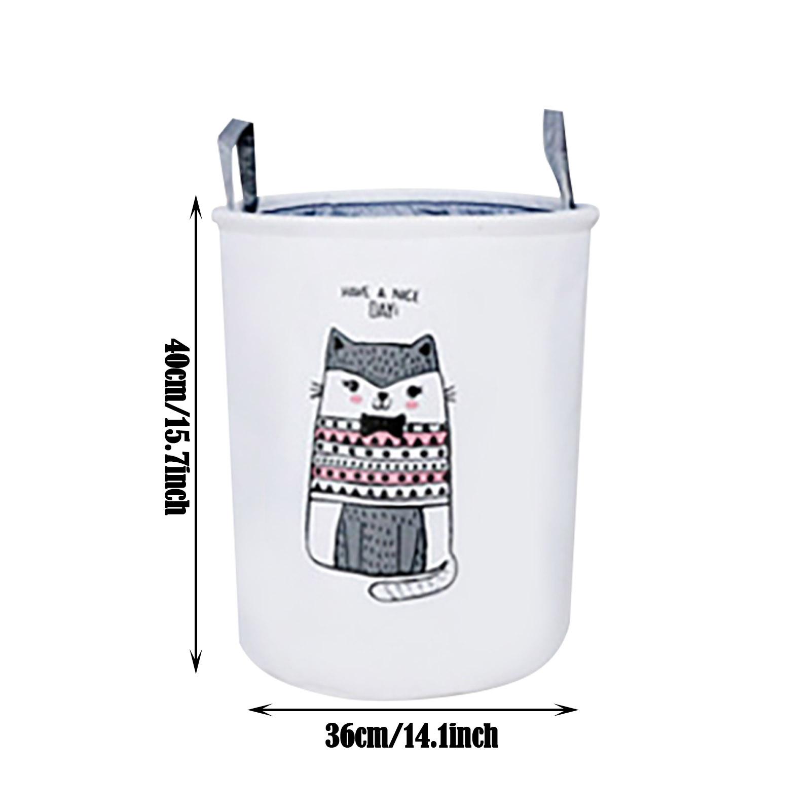 

(SU)1 шт., складная корзина для белья из хлопка, корзина для хранения игрушек, ведро для хранения One size