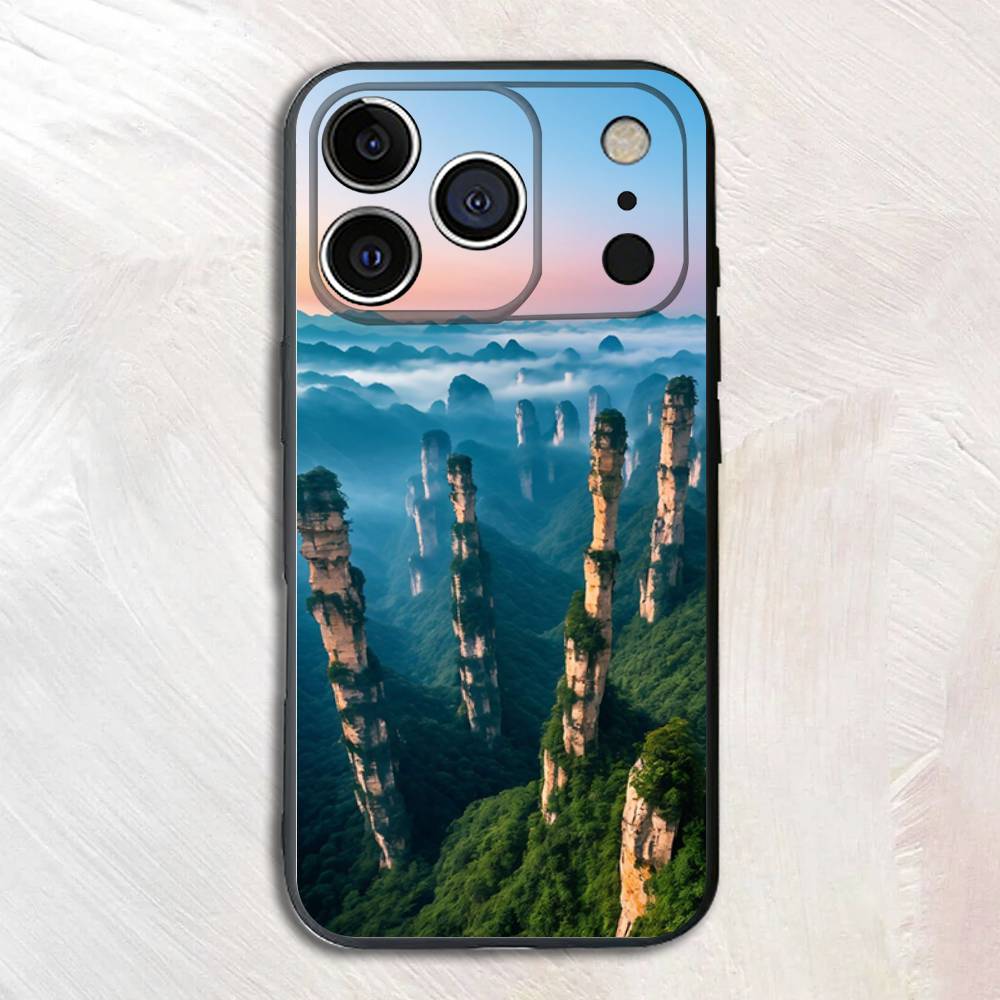 Wonders of Nature Silicone Phone Case For iPhone 17,16,15,14,13,12 X XS Plus Pro Max Shockproof Soft Cover