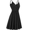 Summer V-neck casual sleeveless dress mid-length beach dress