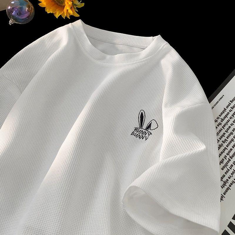 Short-sleeved T-shirt Men's Summer Simple and Versatile Loose Casual Printed Half-sleeved T-shirt