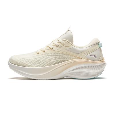 Yezi 5.0 Comfortable Shock Absorption Durable Lightweight Low-Top Running Shoes Women Sneaker Light-Beige Blue 922525575F-2