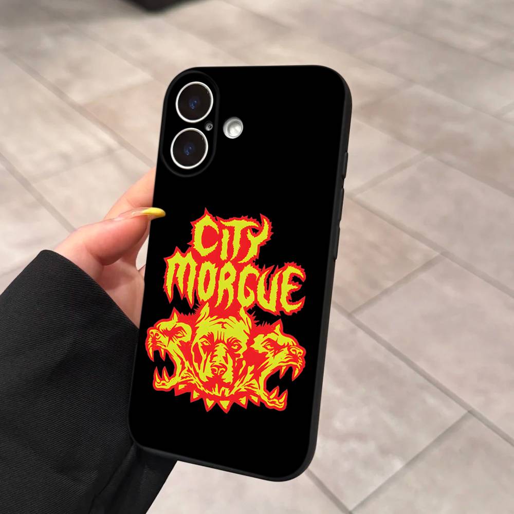 C-City M-Morgue Zillakami Phone Case For IPhone 16 15 14 13 12 11 17 Pro Max Simplicity Back TPU Soft Case