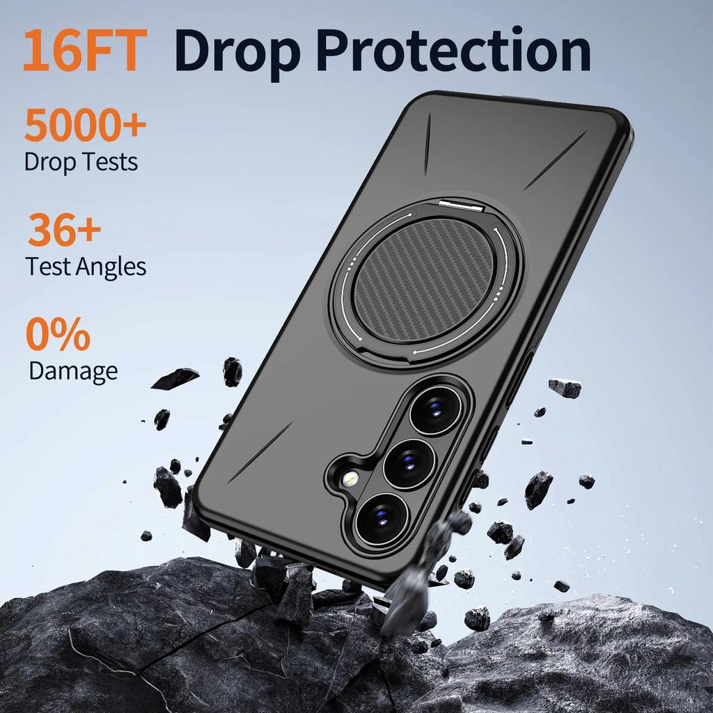 Invisible Bracket Shockproof Hard Case for Samsung Galaxy A17 5G A55 A35 A16 A36 A56 A26 A14