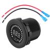24V Digital LED Panel Voltmeter Voltage Display Volt Meter For Car Motorcycle ATV