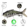 Elektrischer Angelköder USB-wiederaufladbar Mehrgelenkig Lebensecht LED Elektrischer Köder für Süßwasser Elektrischer Mehrgelenkiger Swimbait