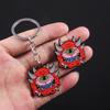 Game Doom Slayer Keychain Cartoon Giant Brain Demon Pendant Sword of Judgment Keyring For Game Fans Cosplay Props Jewelry Gifts