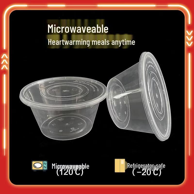 Einweg-Lebensmittelbehälter aus Weizenstroh mit Deckeln