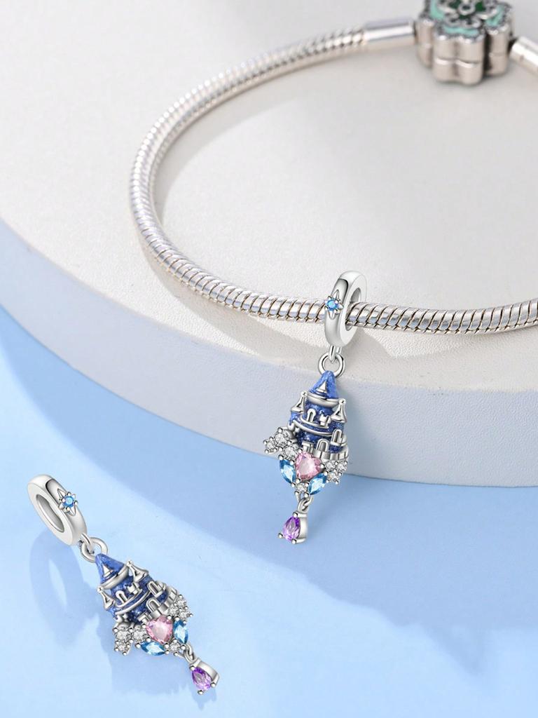 Charms Plata Valentine'S Day Love Red Heart Beads Charm Copper Plated Fit Charms Original Bracelet For Jewelry Making Diy Charm